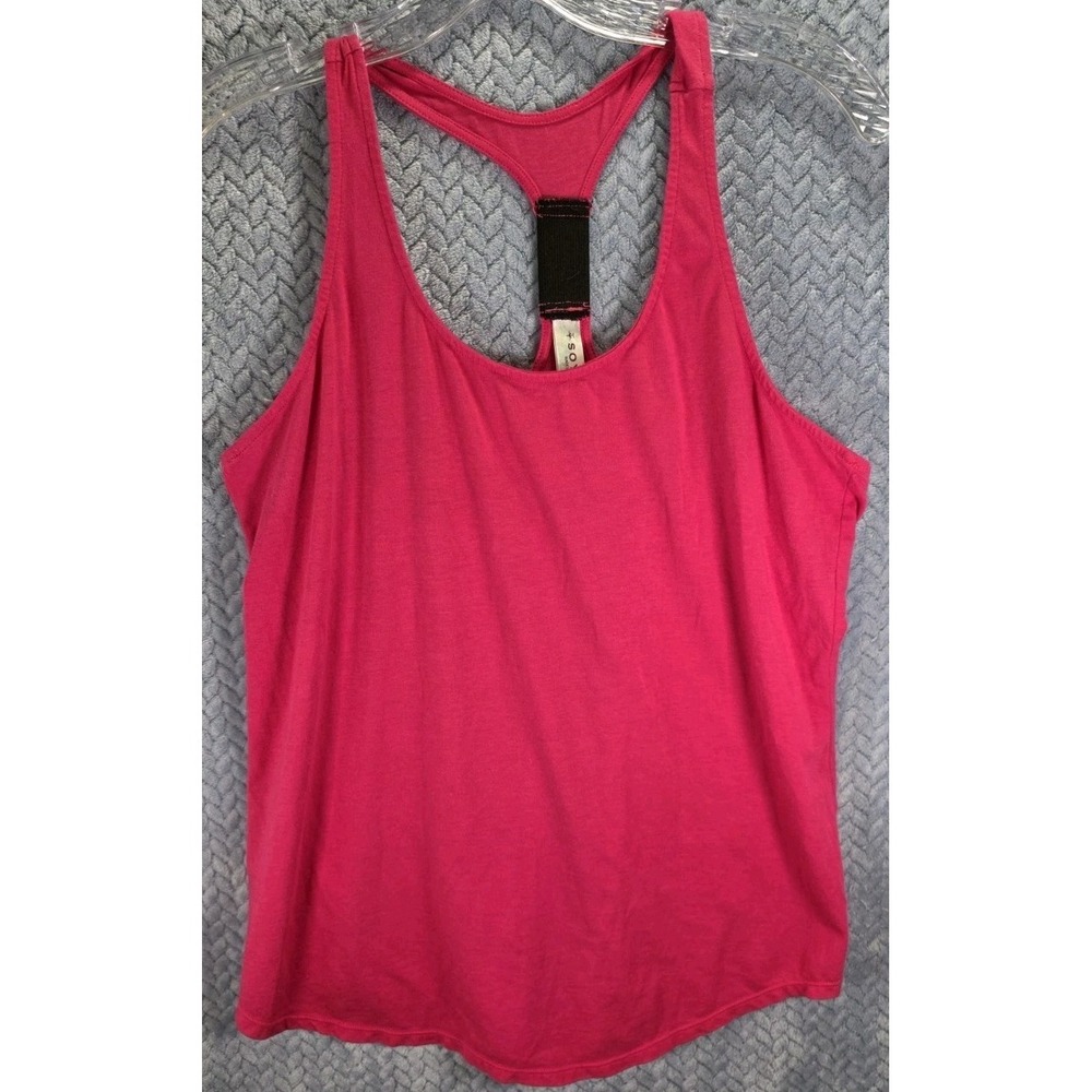 Soybu Dune Tank Top Women's Size XL Racerback Stretch Athleisure Cotton Blend